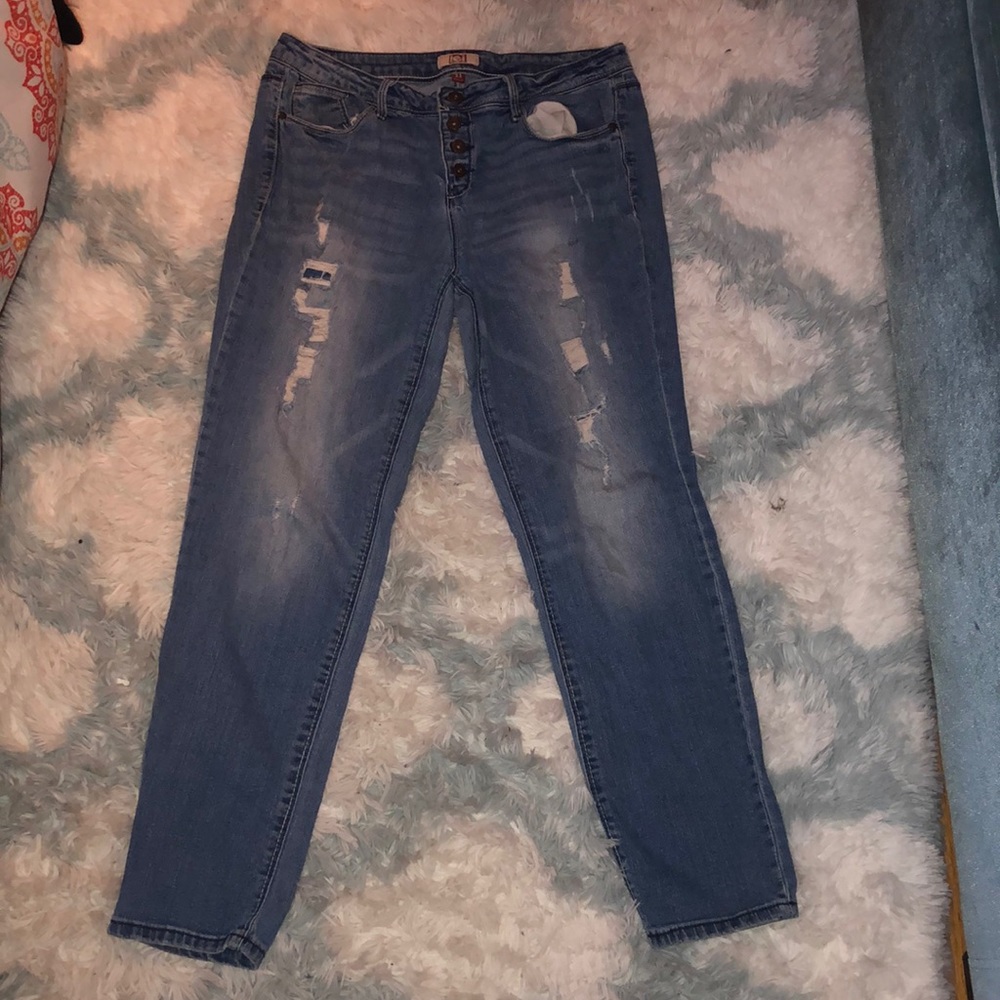 Denim High Waisted Mom Jeans